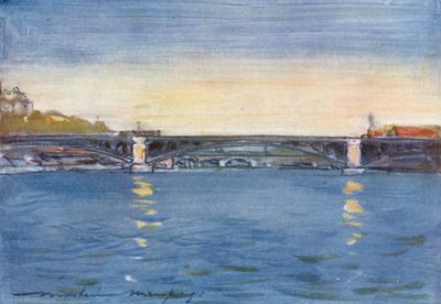 セーヌ川の午後 作： Mortimer Ludington Menpes