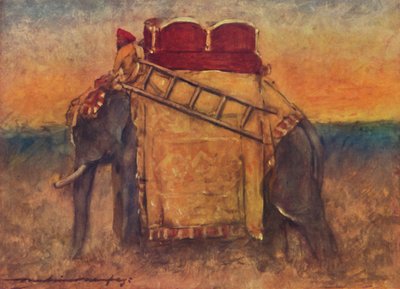 中央インドの象、1903年 作： Mortimer Ludington Menpes