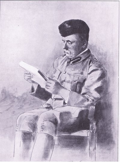フランス大佐、挿絵はプレトリア後：ゲリラ戦争、1902年 作： Mortimer Ludington Menpes
