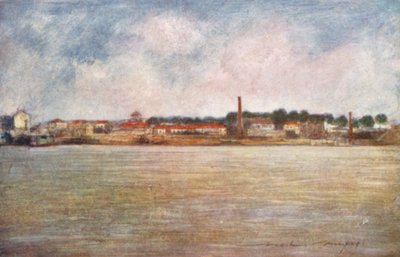 セーヌ川の工場 作： Mortimer Ludington Menpes