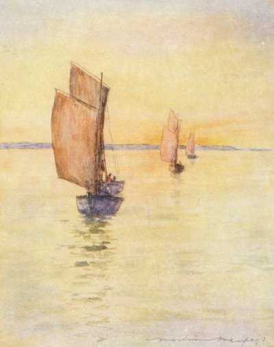 ホームワード・バウンド（カラーリトグラフ） 作： Mortimer Ludington Menpes