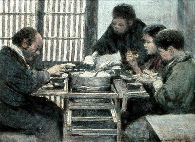 日本食ディナー 作： Mortimer Ludington Menpes
