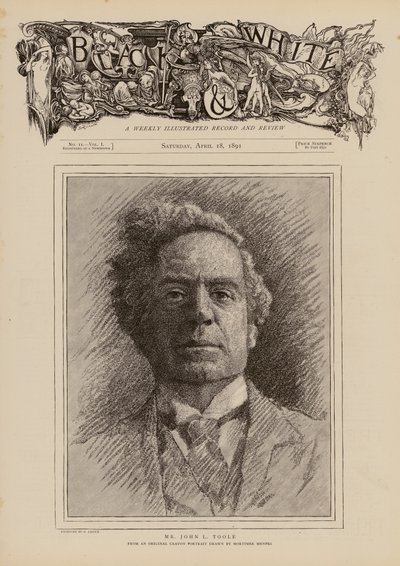 ジョン・ローレンス・トゥール、イギリスの俳優（エングレーヴィング） 作： Mortimer Ludington Menpes