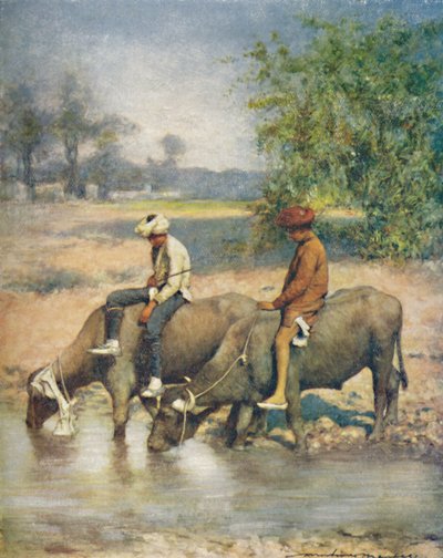 余暇、1905 作： Mortimer Ludington Menpes