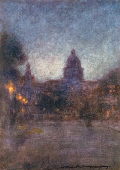 夜のパリ 作： Mortimer Ludington Menpes