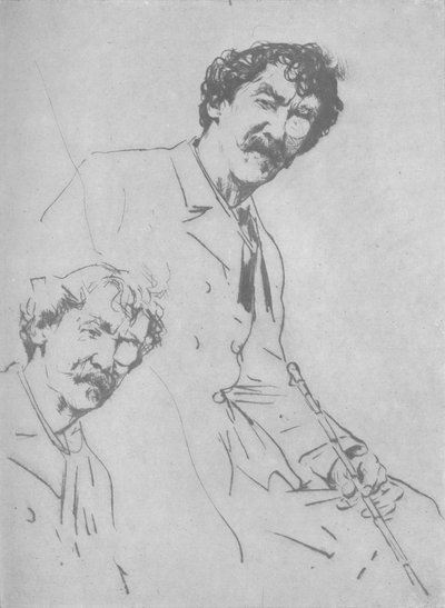 肖像画研究、c1880、1904 作： Mortimer Ludington Menpes