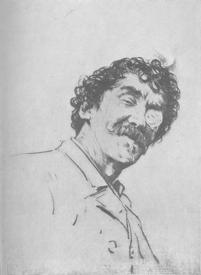 肖像画研究、c1880、1904 作： Mortimer Ludington Menpes