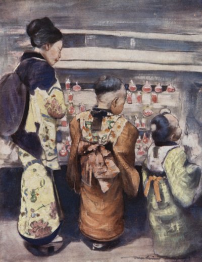 砂糖水ストール 作： Mortimer Ludington Menpes