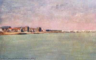 夕暮れのセーヌ川 作： Mortimer Ludington Menpes