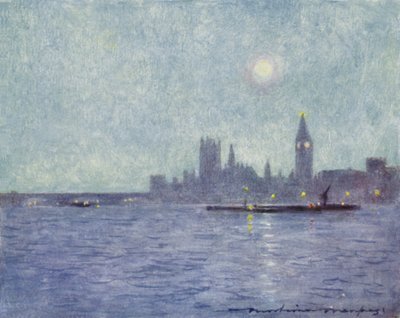 夜のウェストミンスター 作： Mortimer Ludington Menpes