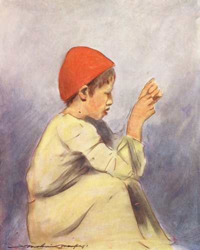 世界の子供たちボーイ・テーラー（カラーリトグラフ） 作： Mortimer Ludington Menpes