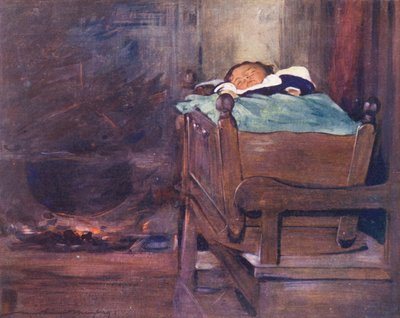 世界の子供たちブルトン、アウト・オブ・ミスチーフ（カラーリトグラフ） 作： Mortimer Ludington Menpes