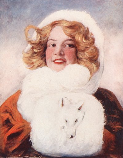 世界の子供たちカナディアン、トリキシ（カラーリトグラフ） 作： Mortimer Ludington Menpes