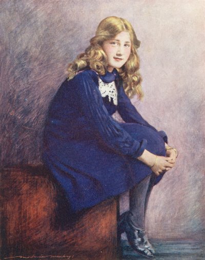 世界の子供たち英語、スウィート・イノセンス（カラーリトグラフ） 作： Mortimer Ludington Menpes