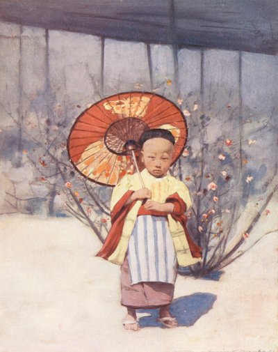 世界の子供たち新しい同盟国、日本（カラーリトグラフ） 作： Mortimer Ludington Menpes