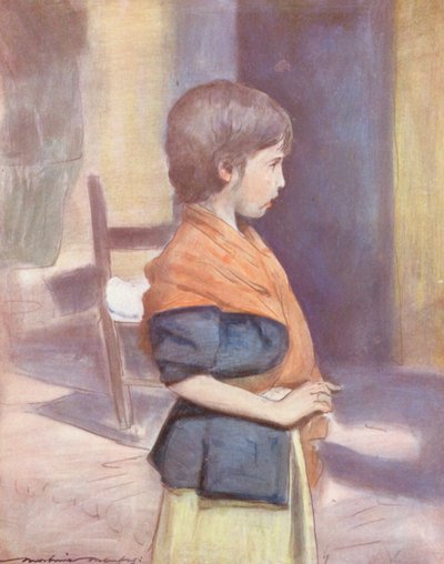 世界の子供たちスペイン語、セビリアの宮廷の庭にて（カラーリトグラフ） 作： Mortimer Ludington Menpes