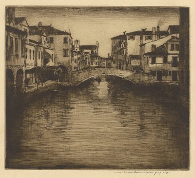 側運河、ベニス 作： Mortimer Menpes