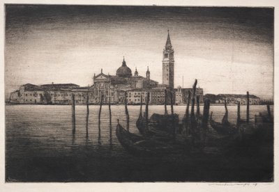 サンジョルジョマッジョーレ、1910年。 作： Mortimer Menpes