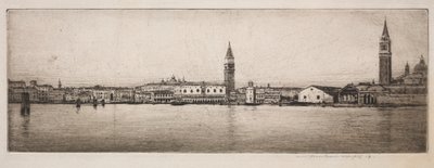1910年、ベネチアのサンマルコ盆地。 作： Mortimer Menpes