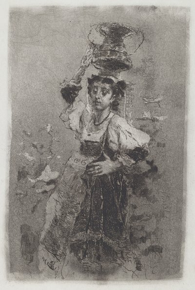 カンパーニャの農民の女性 [Ciociara] 作： Mose Bianchi
