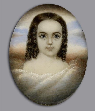 女の子の肖像画 作： Moses B. Russell