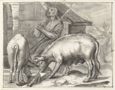 家禽の農場 作： Moses Ter Borch