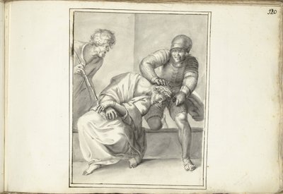 いばらの冠をかぶったキリスト 作： Moses Ter Borch