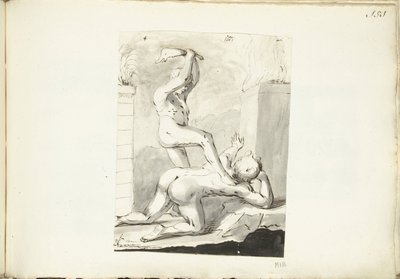 カインがアベルを殺す 作： Moses Ter Borch