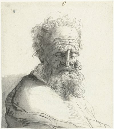 老人の頭部 作： モーゼス・テル・ボルチ