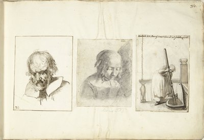 老人と少女とピットフックの女 作： Moses Ter Borch