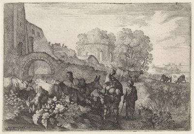 旅人のいる風景 アルカディアの風景（シリーズタイトル） 作： Moyses van Wtenbrouck