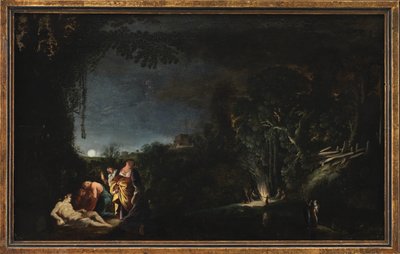 神話（？）をモチーフにした月明かりの風景 作： Moyses van Wtenbrouck