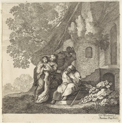 聖家族のエジプトからの帰還 作： Moyses van Wtenbrouck