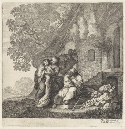 聖家族のエジプトからの帰還 作： Moyses van Wtenbrouck