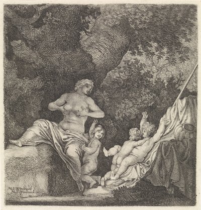 3 人の子供を持つ女性 作： Moyses van Wtenbrouck