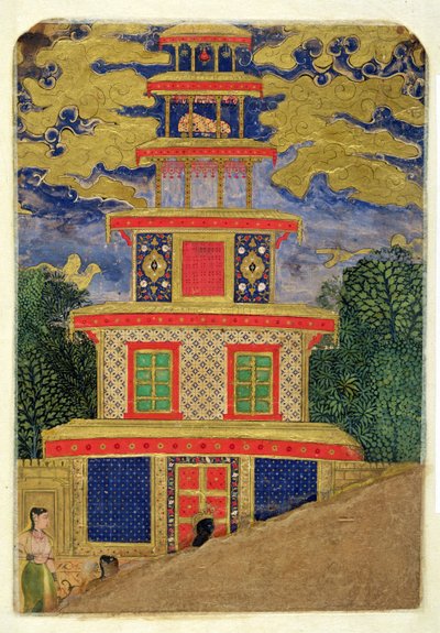 64.351ラマはラーマヤナから、森の中のシータを放棄するようにラクシュマナに要求する、1600 作： Mughal School