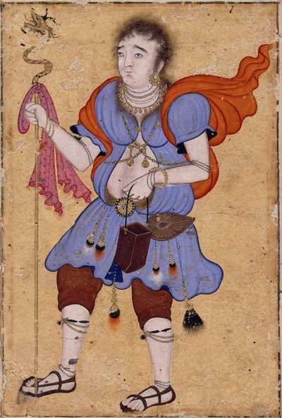 巡礼者、1570年頃 作： Mughal School