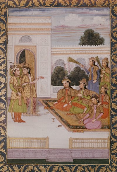 ヨセフはポティファルスの妻であるズレイカによってミズルの妻に贈られ、ジャミ（1414-92）c.1780によって人気のあるペルシャの詩ユスフとズライカのエピソードを紹介しました。 作： Mughal School