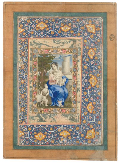 マドンナと子供、1682-83 作： Muhammad Zaman