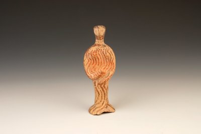 女性の図、紀元前1400年から1370年の紀元前テラコッタ 作： Mycenaean