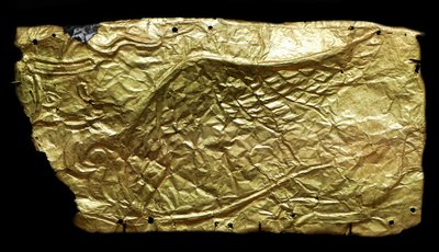 ガラス花瓶型楯用シート・ゴールド・カバー 作： Mycenaean