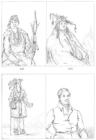 デラワールとモヒカン、1841年。 作： Myers and Co