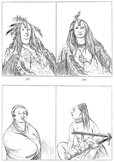 Flatheads、Nez Perces and Chinooks、1841。 作： Myers and Co