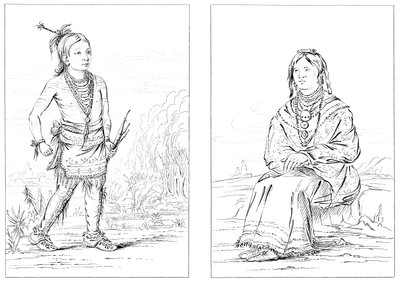 ネイティブアメリカン、ノースウエスタンフロンティア、1841年。 作： Myers and Co