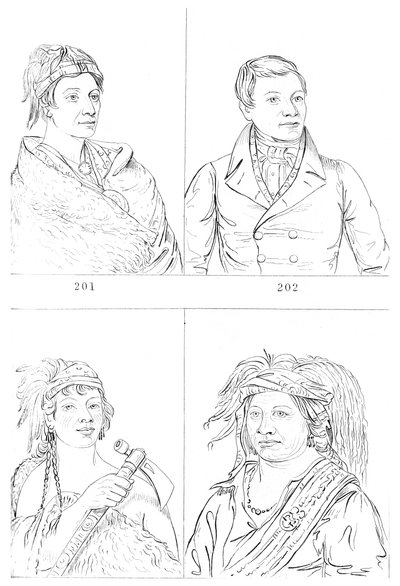 オナイダス、タスカロラス、セネカス、1841年。 作： Myers and Co