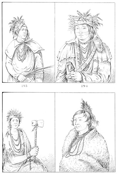 ピオリアとピアンカショー、1841年。 作： Myers and Co
