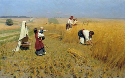 ウクライナでの収穫、1886年 作： Mykola Kornylijowytsch Pymonenko