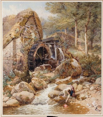 古い水車 作： Myles Birket Foster