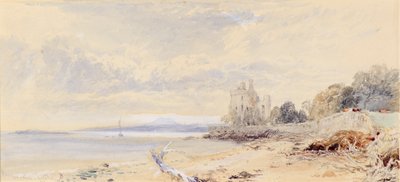 バーンボーグル城、フォース湾 作： Myles Birket Foster