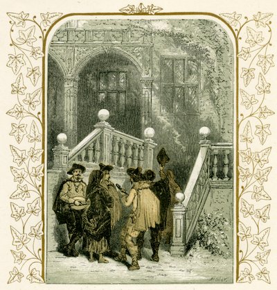 クリスマスキャロラーズ - イラスト: Birket Foster 作： Myles Birket Foster
